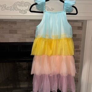 Lola + The Boys Pastel Rainbow Dress